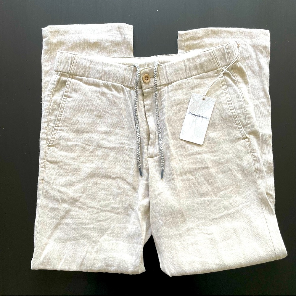 Tommy BAHAMA mens linen pants, medium size, new with tags